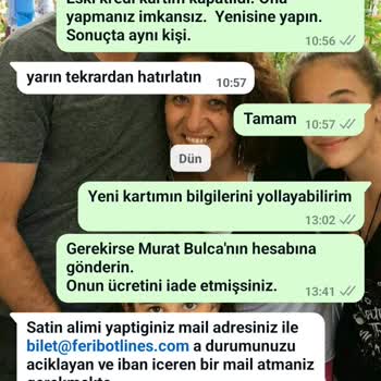 Feribotlines Vize İçin Yapılan Ödeme İadesi Yapılmadı