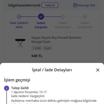 N11 Ve Bilgehan Elektronik Kusurlu Ürün Gönderip İade Almaması