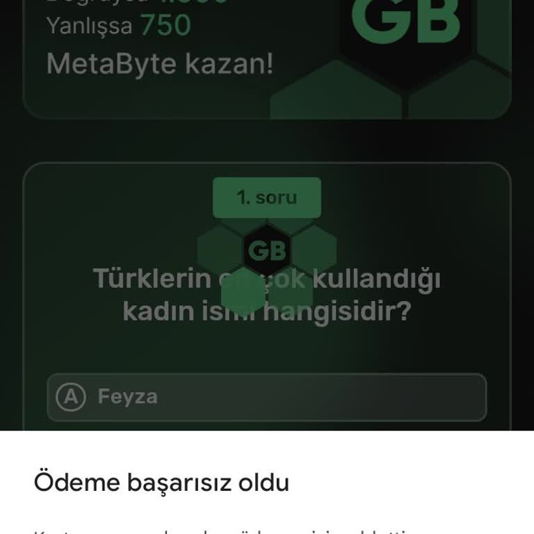Tom Pay Hadi Kartım İnternet Alışverişine Açık Olmasına Rağmen "reddedildi"