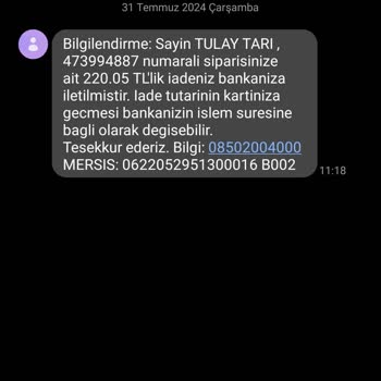 Migros Sanal Market Para İadesi