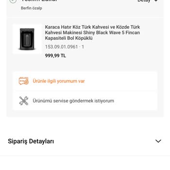 Karaca Züccaciye Karaca Servise Gönderilen Ürünümü 6 Aydır Göndermedi