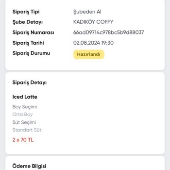 Coffy'de Mağduriyet - Sipariş İptaline Ya Da İadesine İzin Verilmiyor