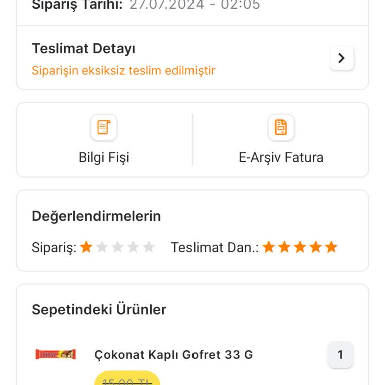 Migros Eksik Ürünler Gönderilmiyor