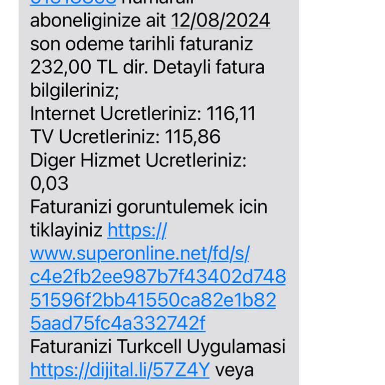 Superonline Kullanmadığım Hizmetin Bedelini İstiyor.