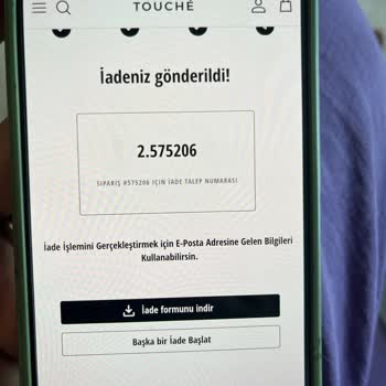 Touche Prive İade Yanlışlığı