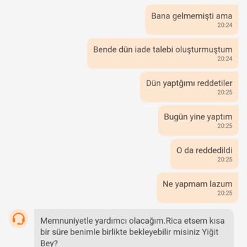 Trendyol GO Sipariş İptali
