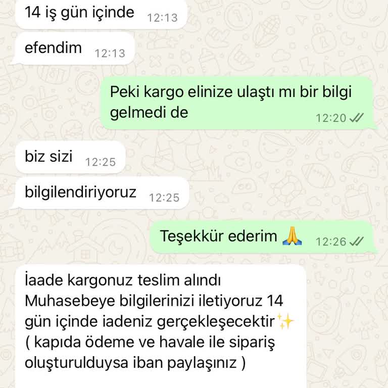 Moog Butik İade Talep Ediyorum