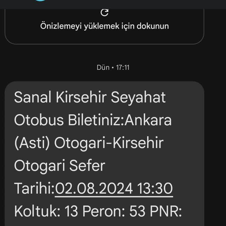 Şanal Kırşehir Seyahat Ankara-Kırşehir Yolculuğunda Kırık Koltuk Ve Kötü Hizmet
