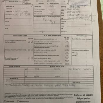 Samsung 2. Defa Gelen TV'de Sorunlu