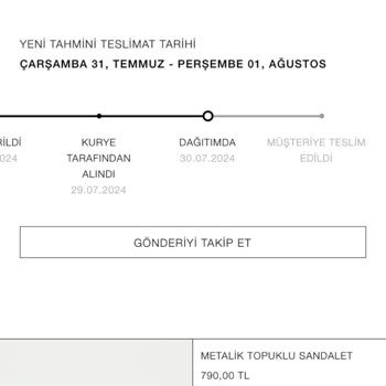 Zara Online Ürünümü Teslim Etmedi