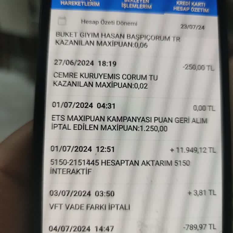 Etstur MaxiPuan Geri Alim