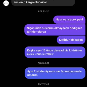 Light The Candle (lightcandless) Ürünlerim Nişan Tarihime Gelmedi