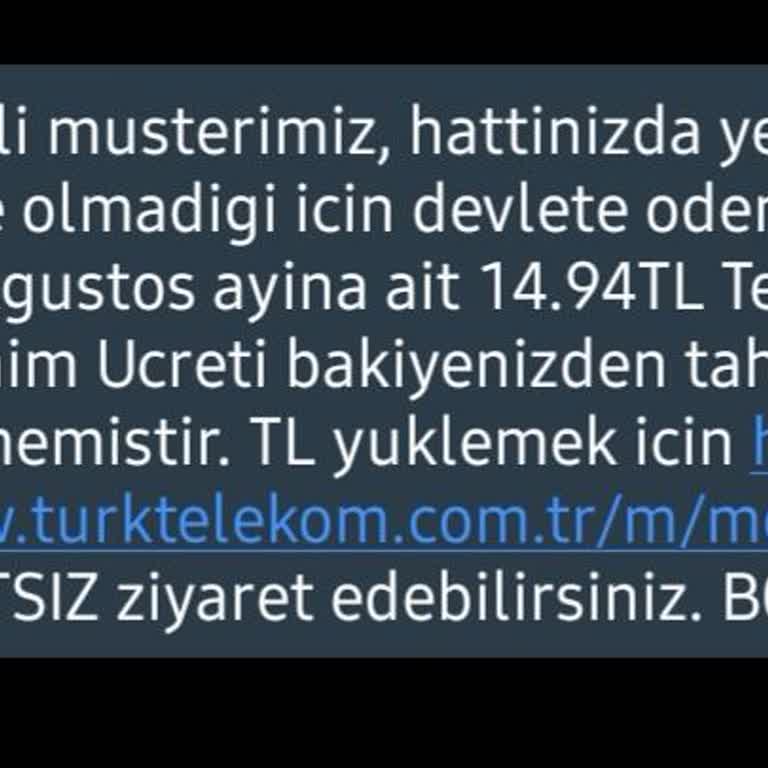 Türk Telekom Uygulamasında Mobil Bölümüne Giriş Yapamıyorum!