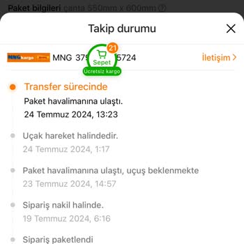 Temu MNG Kargo Hareket Etmiyor, Güncelleme Almıyor