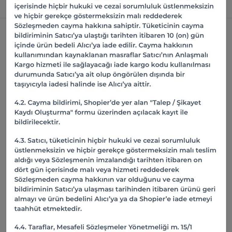 Kremlin.co Shopier Alışverişi Ücret İademi İstiyorum