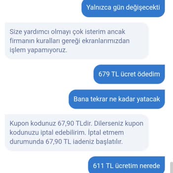Obilet'ten Alınan Bilette Yaşanan İptal Sorunu Ve Kupon Ücreti Mağduriyeti
