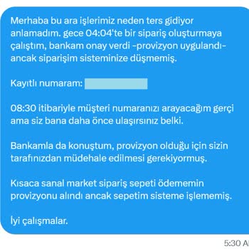 Migros'un Provizyon İptal Mağduriyeti