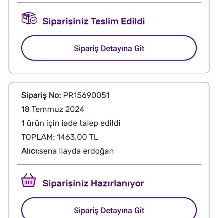 Gratis Siparişimi 1 Aydır Hazırlamıyor
