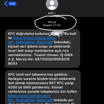 KFC Online Siparişi Kendileri İptal Ettiler