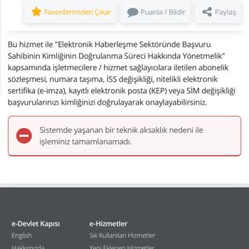 Turkcell E-Devlet E-Sim Aktivasyonunda Sürekli Teknik Aksaklık