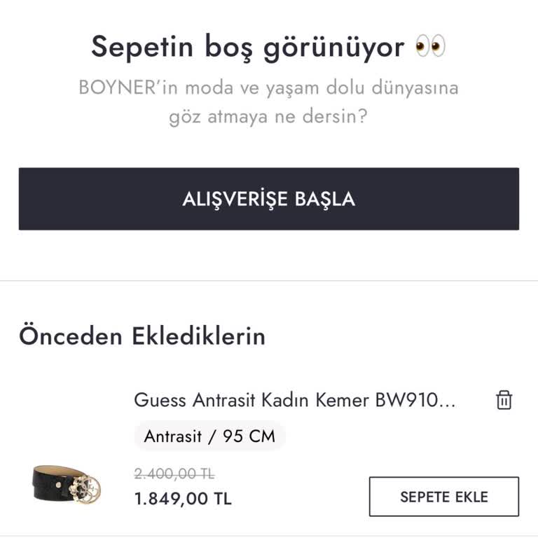 Boyner Çark Kuponu Kullanım Sorunu