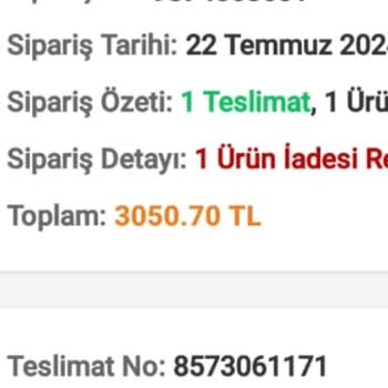 Trendyol Kusurlu Ürün Ve İade Problemi