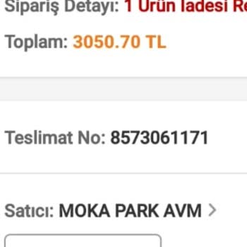 Moka Kusurlu Ürün Ve İade Sorunu Yaşadım