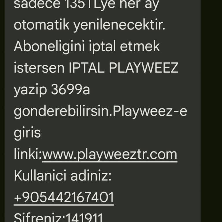 Playweez Abonelik Ve Ücret İadesi Şikayeti