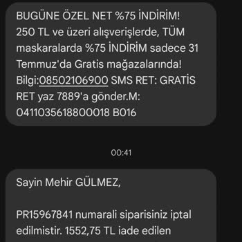 Gratis Online İndirim Mağduriyeti Ve Sipariş Gecikmesi