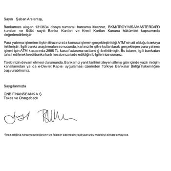 QNB Finansbank Denizbank ATM Para Yükler İken Arızadan Kaynaklı Mağduriyet