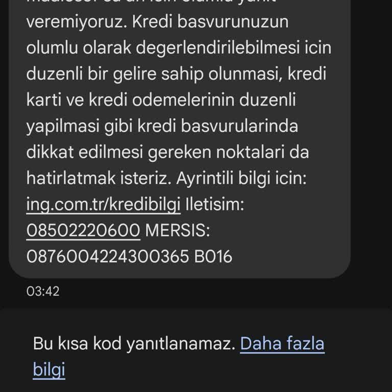 ING Ürün Taleplerimi Karşılamıyor