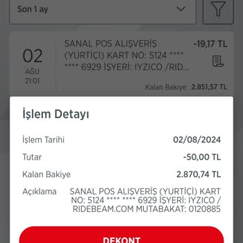 Beam Scooter Fazla Para Çekti (Para İadesi)