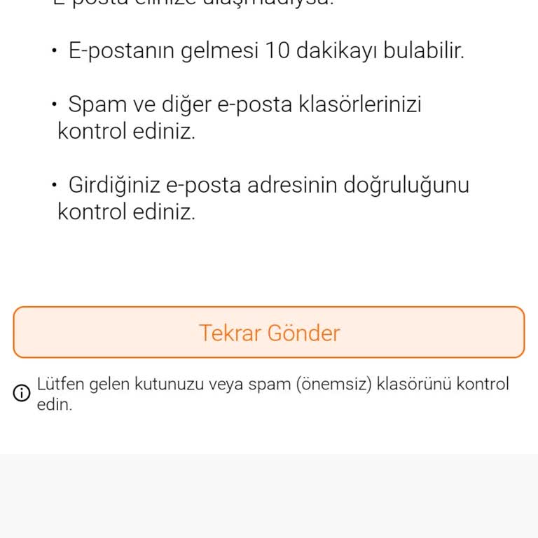 FLO Ayakkabı FLO Uygulamasına E-postaya Mesaj Gelmiyor