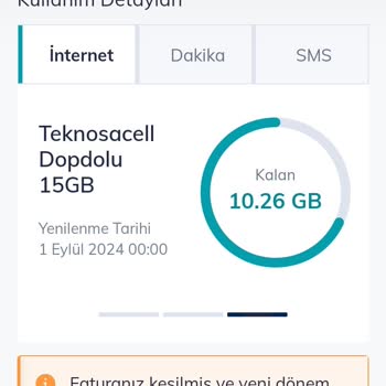 TeknosaCell Türk Telekom Sınırsız İzle Paketi Hatası