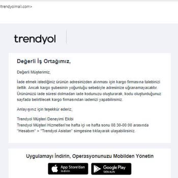Trendyol İadem İçin Aksiyon Almıyor, İkinci Mağduriyet
