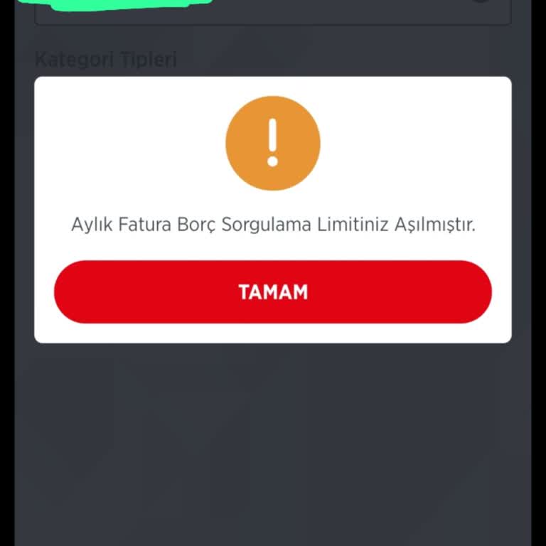Ziraat Mobil Uygulamasında Sorun