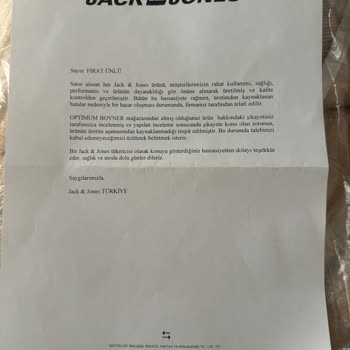 Boyner Ve Jack & Jones Ürünlerinin Arkasında Değil.