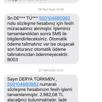 İGDAŞ Fesih İadesi Yapmadı