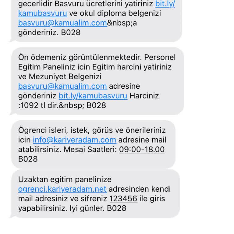 Kariyer Adam 29.07.2024'de Yaptığım İşlemlerin, Kayıtların Silinmesi Ve Para İadesi