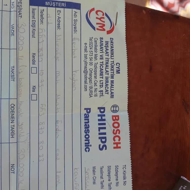 Bosch Bursa Orhangazi Satış Mağazası İade Almadılar