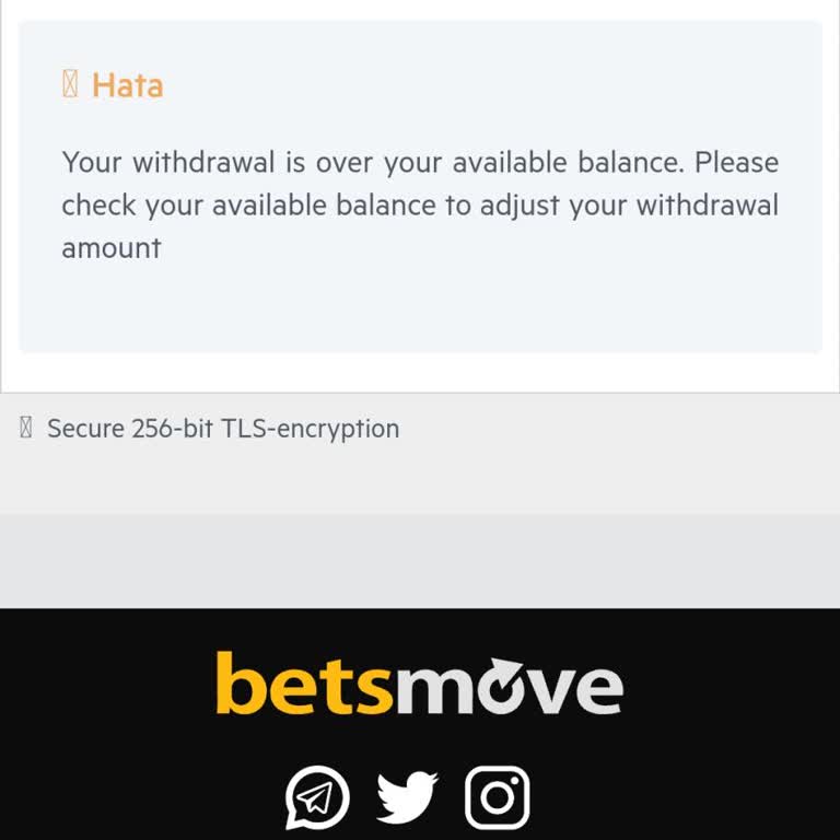 Betsmove Hesap Para Çekim Sorunu