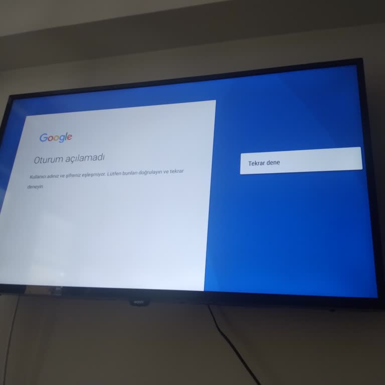 Woon TV Google Oturum Açılamadı