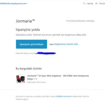 Jormaria Kolye Gelmedi, Kutusu Geldi