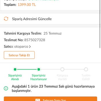 Trendyol 11 Gündür Kargoya Vermedi Ürünümü Paramı Kullandı