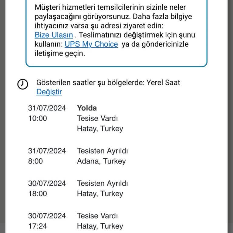 UPS Türkiye Sorumsuz Kargo Firması İle Yaşanan Teslimat Sorunu