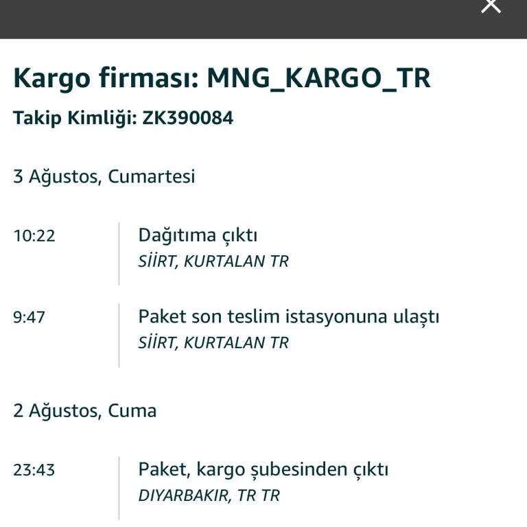 MNG Kargo Ürünümü Adresime Teslim Etmeyi Reddetti