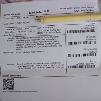 Vatan Bilgisayar Ve Honor Marka Tablet