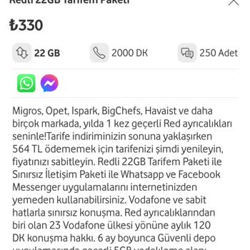 Vodafone Taahhüt Yenileme Ve Fiyat Artışı Nedeniyle Operatör Değişikliği