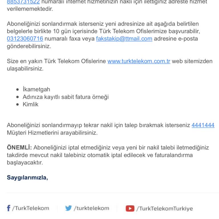 Türk Telekom Altyapı Sorununa Çözüm Bulmuyor Ve Nakil Alamıyorum