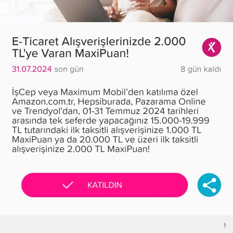 İş Bankası MaxiPuan Yükleme Bilgisi Eksikliği